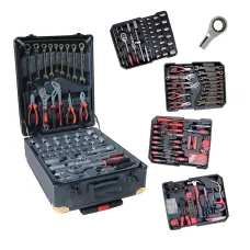 Большой профессиональный набор инструментов в чемодане 408 предметов · Универсальный набор инструментов для дома и авто с трещеткой Большой профессиональный набор инструментов в чемодане 408 предметов · Универсальный набор инструментов для дома и авто с трещеткой