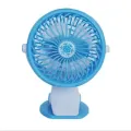 Вентилятор Мини USB с прищепкой Mini fan LY-582 • Портативный настольный вентилятор с аккумулятором и креплением