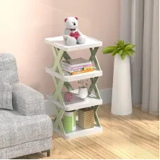 Вертикальная складная полка - органайзер для обуви X-Shaped на 4 яруса · Напольная стойка – трансформер с полками Вертикальная складная полка - органайзер для обуви X-Shaped на 4 яруса · Напольная стойка – трансформер с полками