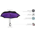 Ветрозащитный зонт Up-Brella антизонт Зонт обратного сложения (Облака) PR3