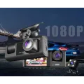 Видеорегистратор 3 камеры Full HD 1080 Traffic recorder Z37 • Автомобильный видеорегистратор с тремя камерами DVR S1