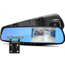 Видеорегистратор – зеркало Blaсkbox DVR AK47 с камерой заднего вида ∙ Автомобильный регистратор на 2 камеры Full HD ∙ Режим фото 5 МП ∙ Датчик движения/удара ∙ Ночная съемка ∙ Микрофон Видеорегистратор – зеркало Blaсkbox DVR AK47 с камерой заднего вида ∙ Автомобильный регистратор на 2 камеры Full HD ∙ Режим фото 5 МП ∙ Датчик движения/удара ∙ Ночная съемка ∙ Микрофон