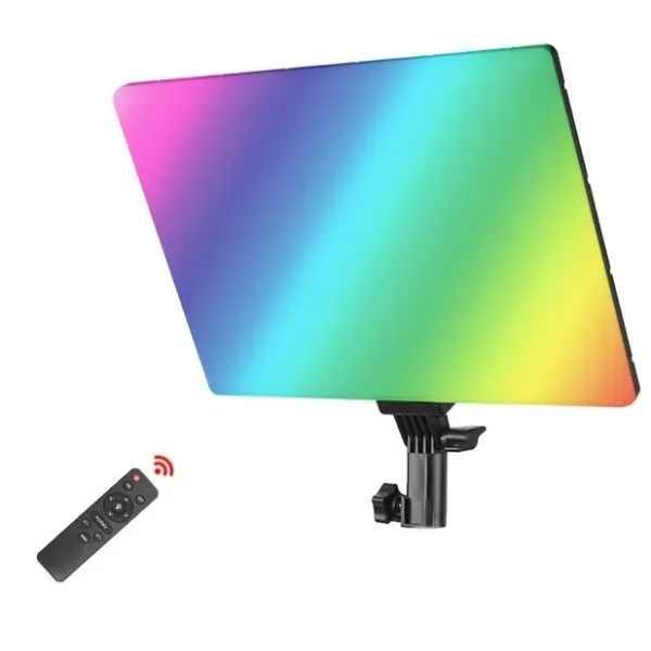 Видеосвет RGB LED-панель PM-26 Студийный свет для фото, видео · Светодиодная LED лампа для съемок 