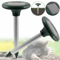 Отпугиватель кротов и грызунов на солнечной батарее Solar Rodent Repeller (2 шт в комплекте) ∙ Ультразвуковой отпугиватель для сада и огорода от кротов мышей и полевых вредителей