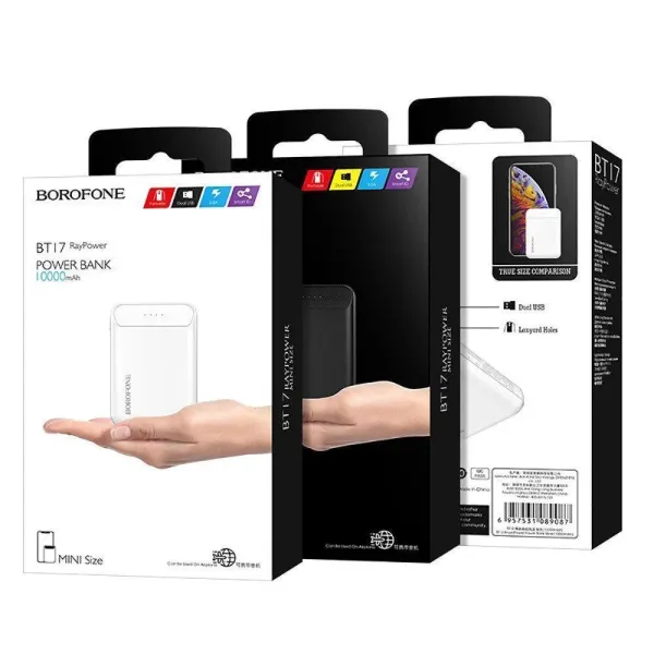 Внешний аккумулятор / портативные зарядки / power bank Borofone BT17 10000 mAh CG09 PR4