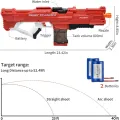 Водяной пистолет детский Combat Water Gun • Аккумуляторный водный бластер с автоматическим набором воды для летних игр