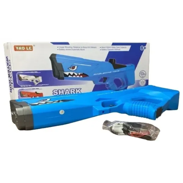 Водяний пістолет дитячий Shark Water Gun • Потужний водяний бластер для активних ігор на свіжому повітрі