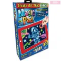 Волшебная светящаяся доска - планшет для рисования Magic SketchPad TV10019 с фломастерами и трафаретами ∙ Детский творческий набор для создания светящихся рисунков ∙ 8 режимов цветов