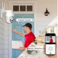Уличная IP камера видеонаблюдения CAMERA IP 360/90 WIFI 2.0mp поворотная с удаленным доступом