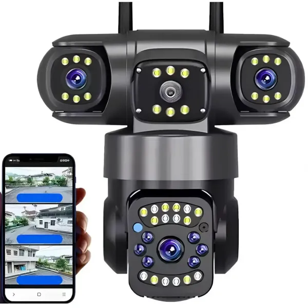 Уличная поворотная камера 4G Smart Camera SO-14 • Камера видеонаблюдения с SIM-картой для дома, дачи и бизнеса • Умная IP камера для наружного наблюдения и удаленного контроля