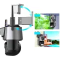 Уличная поворотная Wi-Fi камера с сиреной и ночной съёмкой Dual Lens Zoom 8MP • IP-камера видеонаблюдения с датчиком движения и автоотслеживанием