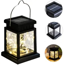 Уличный декоративный светильник с солнечной панелью HA-80 • Подвесной садовый фонарь на солнечной энергии с 30 LED