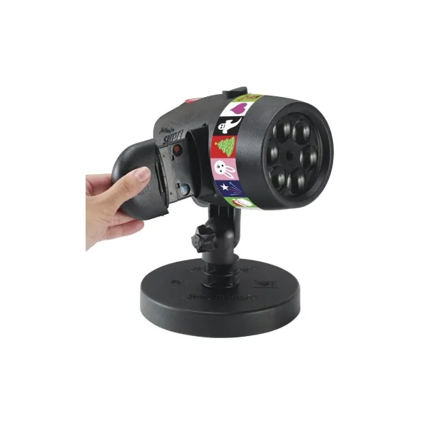 Уличный лазерный проектор со слайдами Christmas Star shower LED Slide show, 12 изображений слайдов