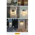 Уличный фонарь на солнечной батарее с датчиком движения HW 999-2W Solar Interaction Wall Lamp · Настенный наружный светильник · 3 режима освещения