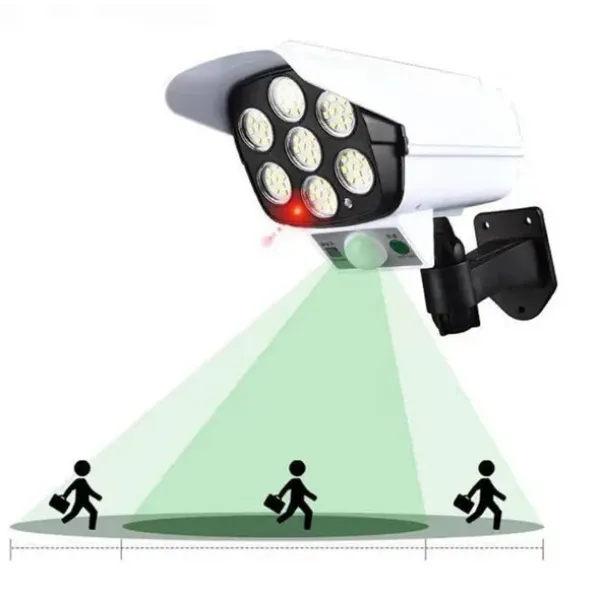 Уличный фонарь в виде камеры Solar Light BL JLP 2178 Прожектор – светильник с датчиком движения на солнечной батарее + Муляж камеры видеонаблюдения