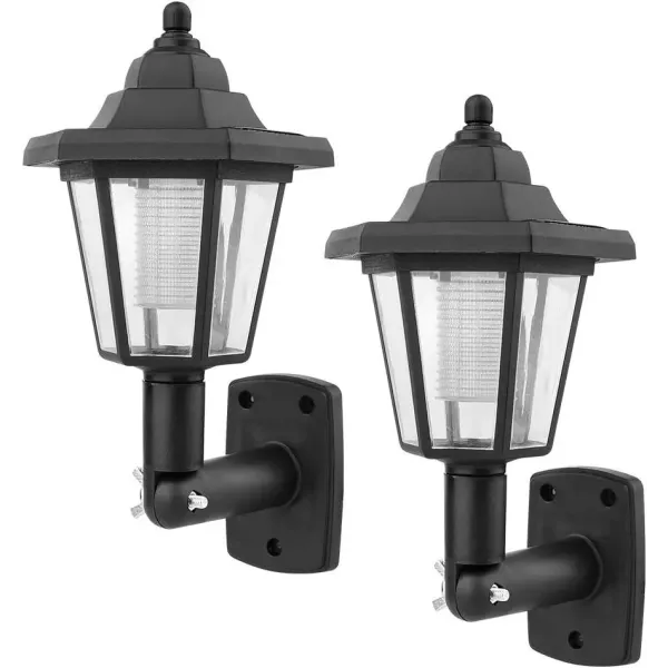 Уличный настенный LED-светильник 26X-94 влагозащищенный 2 шт черный • Комплект садовых светодиодных светильников 26X-94 для фасада, двора, террасы и дачи