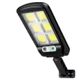 Вуличний настінний світильник Bailong Solar BL-T06-6COB на сонячній батареї з датчиком руху • Сонячний LED ліхтар Bailong Solar BL-T06-6COB 6COB для двору, саду, вулиці та фасаду