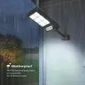 Вуличний настінний світильник Bailong Solar BL-T06-6COB на сонячній батареї з датчиком руху • Сонячний LED ліхтар Bailong Solar BL-T06-6COB 6COB для двору, саду, вулиці та фасаду