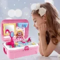 Игровой косметический набор с куклой для девочки Cosmetics toy ∙ Детский рюкзак для макияжа