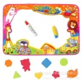 Игровой водный коврик для рисования водой с трафаретами Aqua Magic Mat
