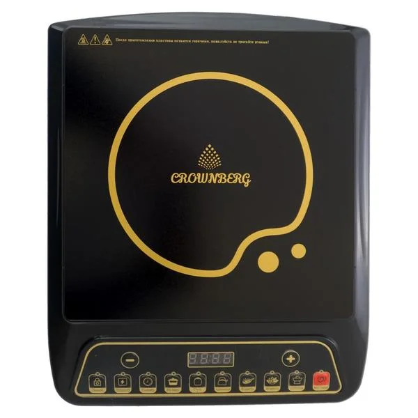 Индукционная плита Crownberg CB 1326 ∙ Электроплита настольная одноконфорочная, 2000 Вт