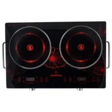 Инфракрасная электроплита на 2 конфорки CB-1327 Crownberg Плита электрическая с керамической поверхностью