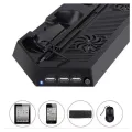 Зарядная док-станция Skytech 5 в 1 для джойстиков PS4 + USB хаб порти 3.0 + Подставка с охлаждением для игровой приставки