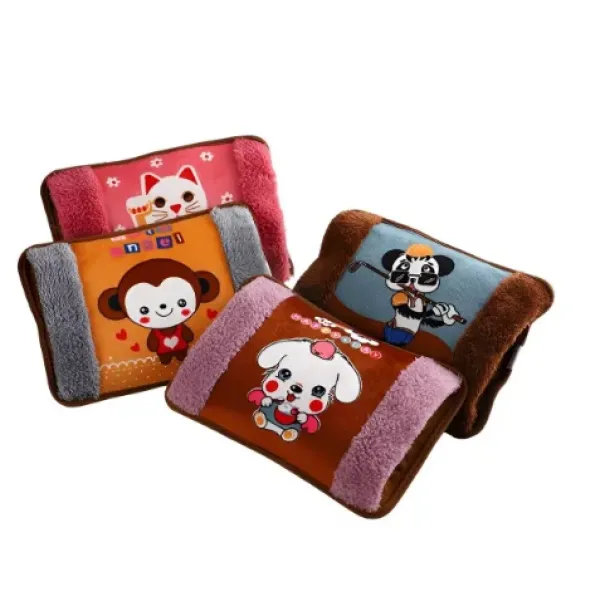 Уютная электрическая муфта для рук ∙ Плюшевая грелка для рук с рисунком