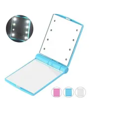 Зеркало мини карманное дорожное с Led подсветкой