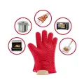 Жаропрочные термостойкие перчатки – прохватки RED GLOVE Силиконовые прихватки рукавицы для горячего