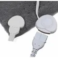 Согревающая электрическая массажная подстилка – грелка MASSAGING WEIGHTED HEATING PAD от боли в спине · Флисовая мини электропростынь - накидка