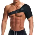 Зігрівальний бандаж на плечовий суглоб Shoulder Brace • Фіксатор плеча для підтримки, м’якої компресії та збереження тепла під час повсякденної активності