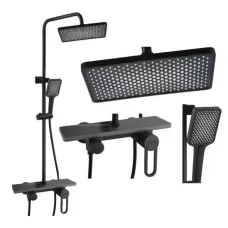 Смеситель для ванной комнаты Shower Set AND YLN16001H • Душевая система с верхним душем, ручной лейкой и стойкой