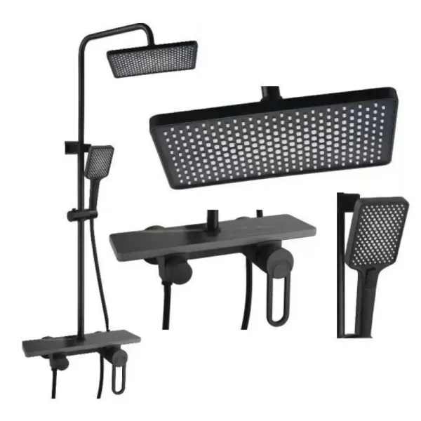 Смеситель для ванной комнаты Shower Set AND YLN16001H • Душевая система с верхним душем, ручной лейкой и стойкой