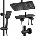 Смеситель для ванной комнаты Shower Set AND YLN16001H • Душевая система с верхним душем, ручной лейкой и стойкой