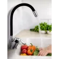 Смеситель с гибким краном 47 см для ванной и кухни Water tap HA-181 • Кран с поворотным изливом 360°