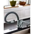 Смеситель гибкий Water Tap HA-181 для кухни и ванной • Кран с силиконовым изливом 47 см и вращением 360°