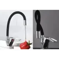 Смеситель гибкий Water Tap HA-181 для кухни и ванной • Кран с силиконовым изливом 47 см и вращением 360°