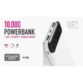 Внешний аккумулятор Powerway TX10 10000mAh Портативное зарядное устройство Li-Ion Powerbank Повербанк с цифровым дисплеем