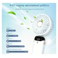 Портативный аккумуляторный мини-вентилятор с присоской и USB Type-C • Ручной и настольный вентилятор для дома, офиса, авто и поездок