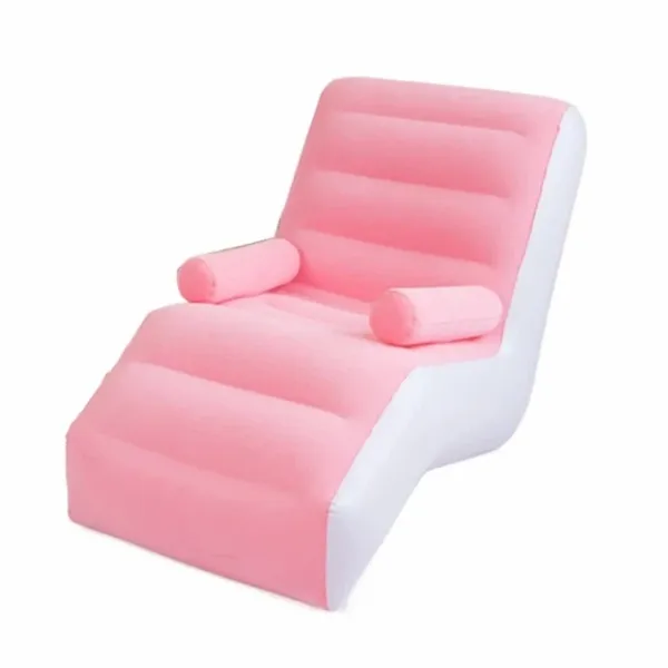 Надувной диван – кресло с подлокотниками Inflatable Sofa · Портативное складное кресло для дома, дачи, туризма и отдыха, 140х85х80 см