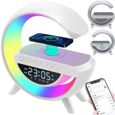 Смарт-лампа G-Smart G-11 RGB 4в1 • Настольная лампа-ночник G-Smart G-11 с Bluetooth-колонкой, будильником и беспроводной зарядкой 15 Вт