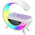 Смарт-лампа G-Smart G-11 RGB 4в1 • Настольная лампа-ночник G-Smart G-11 с Bluetooth-колонкой, будильником и беспроводной зарядкой 15 Вт