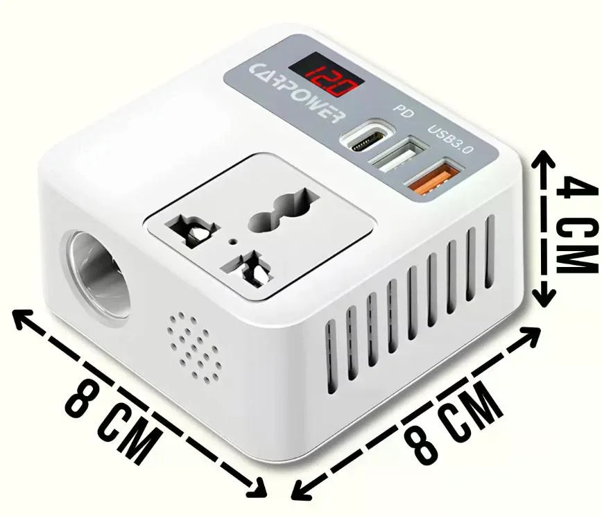 Автомобільний інвертор Car Power 150W 12V–220V — фото 2