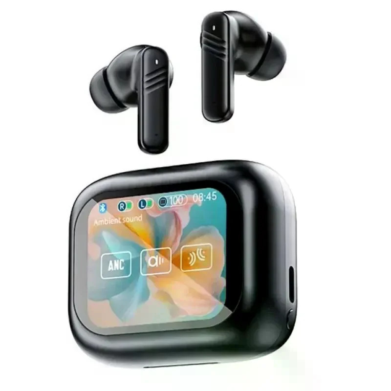 Бездротові навушники LX10 TWS • TWS-навушники LX10 Earbuds Bluetooth 5.4 з LED-дисплеєм, ANC та ENC
