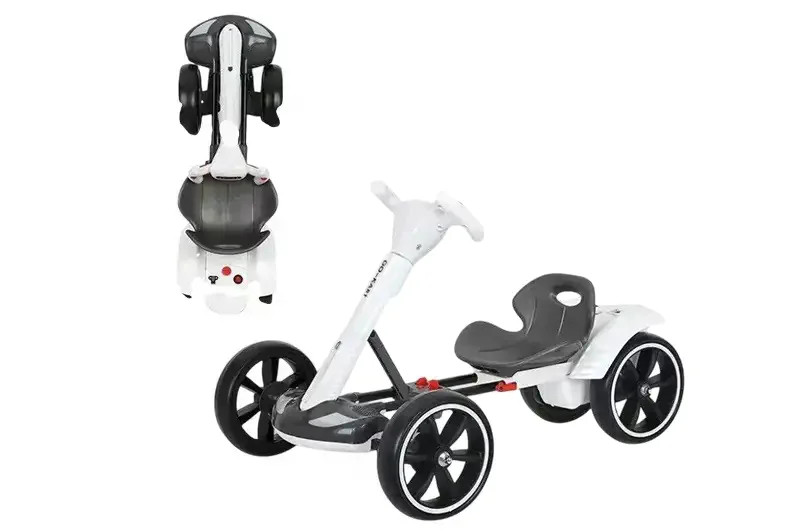 Дитячий електромобіль GO KART F1 з пультом і Bluetooth 390 Вт білий — фото 2