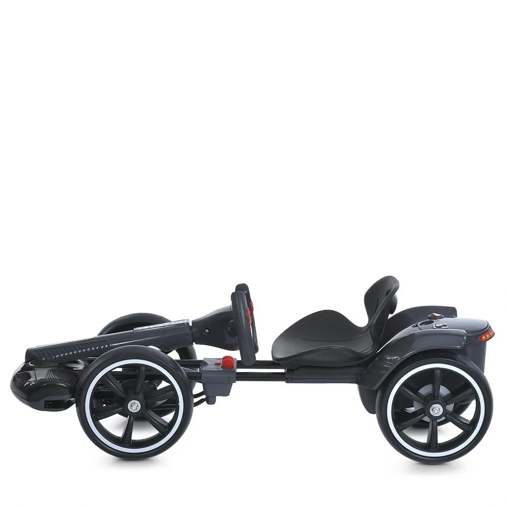Дитячий електромобіль GO KART F1 з пультом і Bluetooth 390 Вт чорний — фото 3