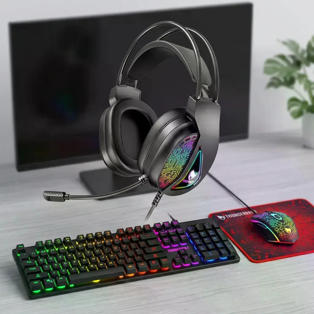 Ігровий комплект Gaming Combo 4-in-1 T-Wolf TF-400 чорний — фото 5
