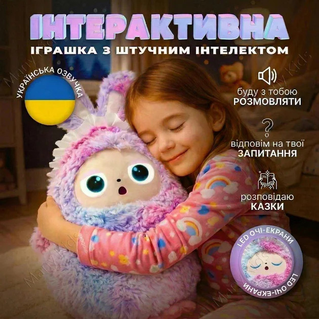 Інтерактивна м’яка іграшка з ШІ AI Smart Plush Toy — фото 3