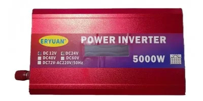 Перетворювач напруги 5000W 12V/24V у 220V з LCD-дисплеєм і підтримкою сонячної панелі — фото 5